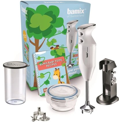 Tyčový mixér BabyLine M200 Bamix bílý + nádoba 400 ml