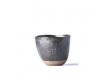 Hrnek bez ucha s nepravidelným okrajem Tea Cup hnědý 180 ml