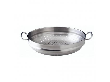 Wok pánev s poklicí Nanjing Fissler + napařovací vložkou 35 cm