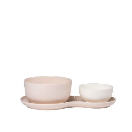 Servírovací porcelánová sada Soup & Salad Roseberry Nudge
