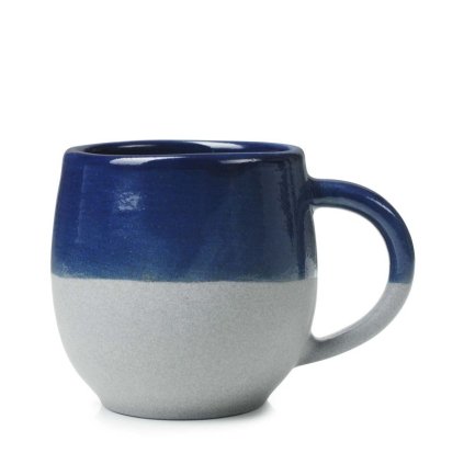 Hrnek s ouškem No.W Revol modrý glazovaný 330 ml