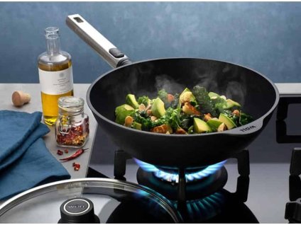 Wok pánev s poklicí Diamond PRO XR Logic Woll 28 cm