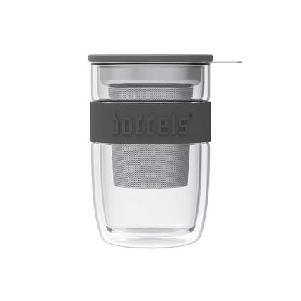 Sklenice na čaj Seev Boddels tmavošedá 380 ml