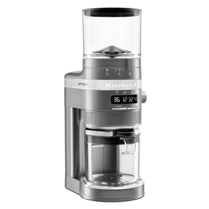 Kávomlýnek s mlecími kameny Artisan 5KCG8433EMS KitchenAid stříbrnošedý