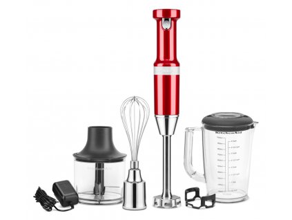 Bezdrátový tyčový mixér Artisan 5KHBBV83ECA červená metalíza KitchenAid
