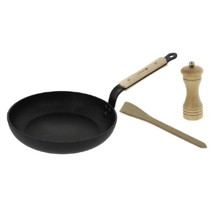 Univerzální pánev Choc b Bois De Buyer 24 cm + obracečka + mlýnek na pepř