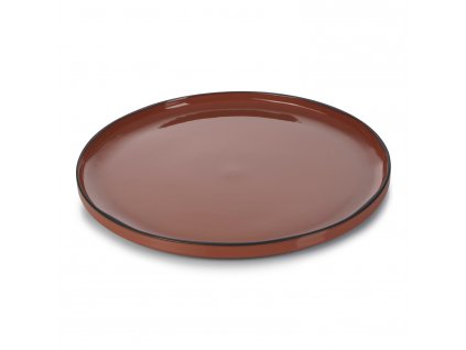 Servírovací talíř kulatý skořicový Cinnamon CARACTERE REVOL