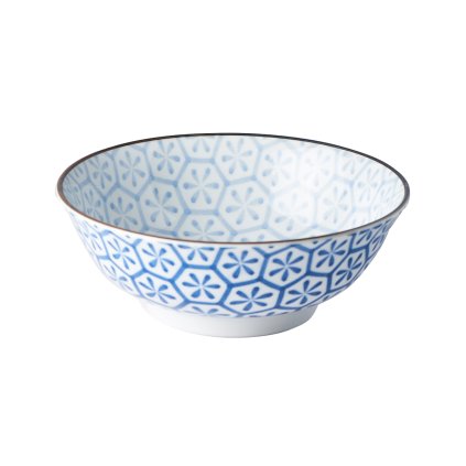 Velká mísa Hexagon Flower Indigo Ikat 20 cm 1 l