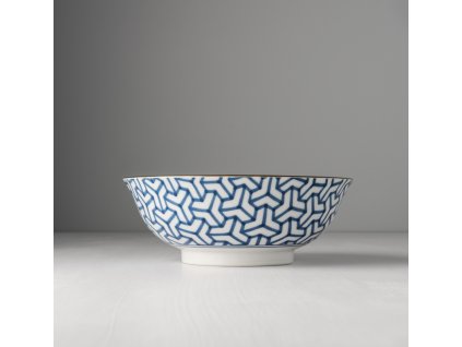 Velká mísa Herringbone Indigo Ikat 20 cm 1 l