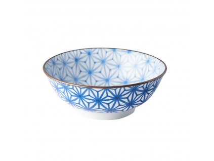 Velká mísa Starburst Indigo Ikat 19,5 cm 400 ml MIJ
