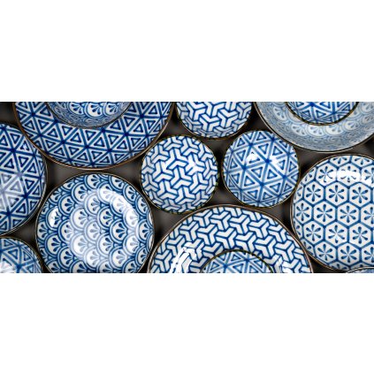 Malá miska Herringbone Indigo Ikat 11 cm 150 ml