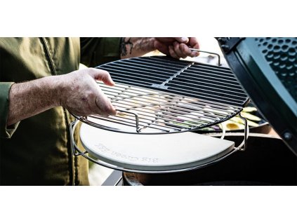 pulkruhovy pecici kamen pro conveggtor big green egg 2