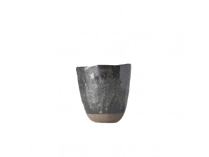 Hrnek bez ucha s nepravidelným okrajem Tea Cup hnědý 300 ml MIJ