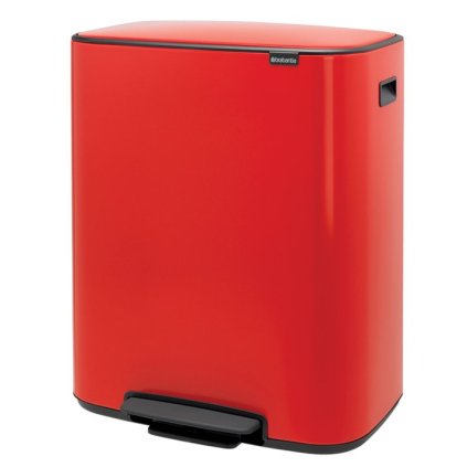 Pedálový odpadkový koš Bo Brabantia červený 60 l