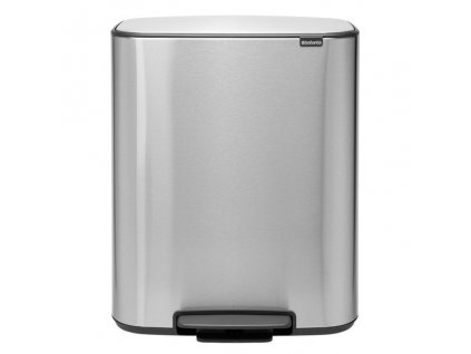 Pedálový odpadkový koš Bo Brabantia matný ocelový 2 x 30 l