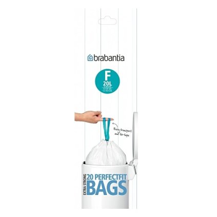 Sáčky do odpadkového koše F PerfectFit Slimline Brabantia 20 l 20 ks v roli