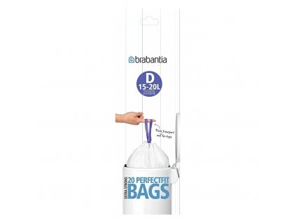 Sáčky do odpadkového koše D PerfectFit Brabantia 15-20 l 20 ks v roli