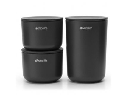 3269 3 renew storage pots set of 3 dark grey 8710755281303 brabantia 96dpi 1000x750px 7 nr 22041 (1)