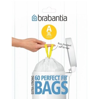 Sáčky do odpadkového koše A PerfectFit Brabantia 3 l 60 ks v roli