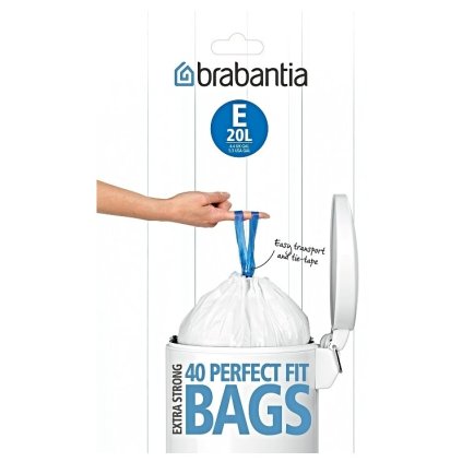 Sáčky do odpadkového koše E PerfectFit Brabantia 20 l 40 ks v roli