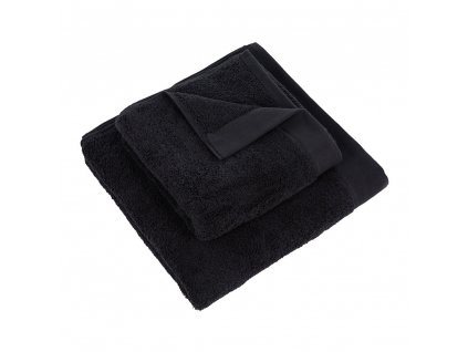riva 100 organic cotton towel black bath towel 425560