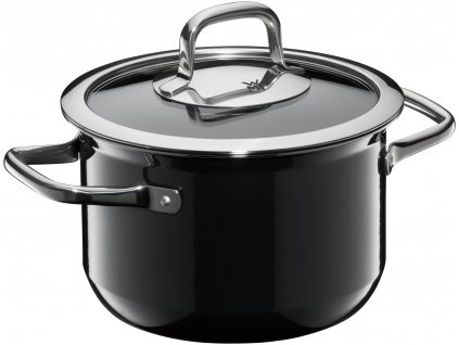 Vysoký hrnec Fusiontec Compact WMF 18 cm černý + ZDARMA Nůž WMF Kineo v hodnotě 1569 Kč