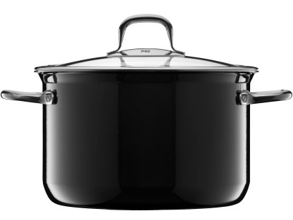 Vysoký hrnec Fusiontec Compact WMF 24 cm černý + ZDARMA Nůž WMF Kineo v hodnotě 1569 Kč