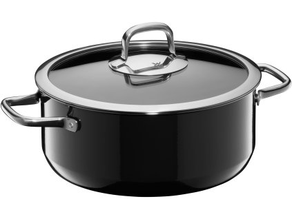 Kastrol Fusiontec Compact WMF 24 cm černý + ZDARMA Nůž WMF Kineo