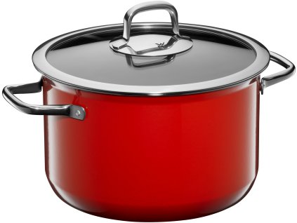 Vysoký hrnec Fusiontec Compact WMF 24 cm červený + ZDARMA Nůž WMF Kineo v hodnotě 1569 Kč