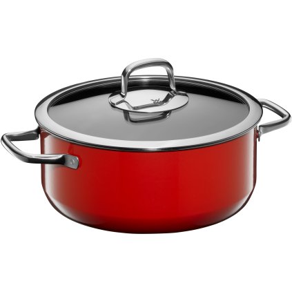 Kastrol Fusiontec Compact WMF 24 cm červený + ZDARMA Nůž WMF Kineo v hodnotě 1569 Kč