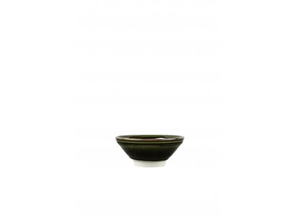 Střední mísa 17 x 6 cm tmavě zelená
