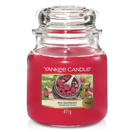 Vonná svíčka Red Raspberry Yankee Candle střední