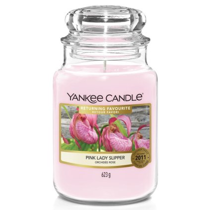 Vonná svíčka Pink Lady Slipper Yankee Candle velká