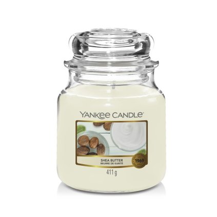 Vonná svíčka Shea Butter Yankee Candle střední