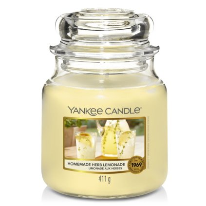Vonná svíčka Homemade Herb Lemonade Yankee Candle střední
