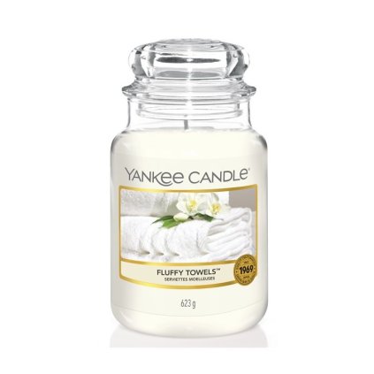 Vonná svíčka Fluffy Towels Yankee Candle velká