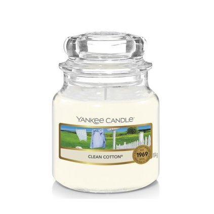 Vonná svíčka Clean Cotton Yankee Candle malá