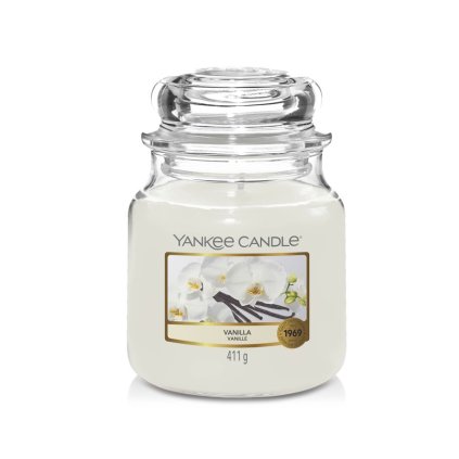 Vonná svíčka Vanilla Yankee Candle střední