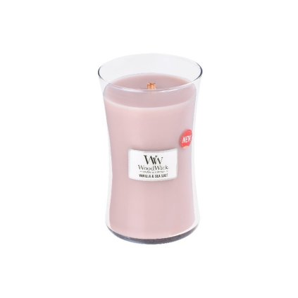 Vonná svíčka Sea Salt & Vanilla WoodWick váza velká