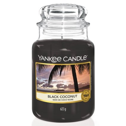 Vonná svíčka Black Coconut Yankee Candle velká