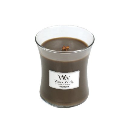 Vonná svíčka Oudwood WoodWick váza střední
