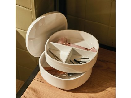 Koupelnový organizér Birillo Alessi 18 cm bílý