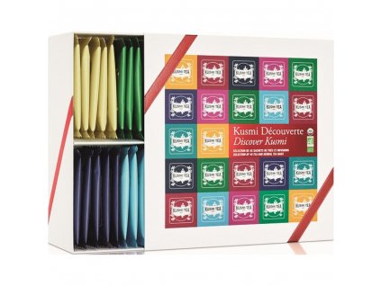Dárková sada čajů Discover Kusmi Kusmi Tea 45 mušelínových sáčků