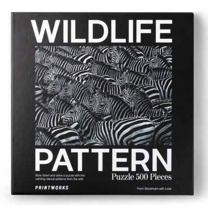 Puzzle Vzory divočiny - Zebra Printworks 500 dílků
