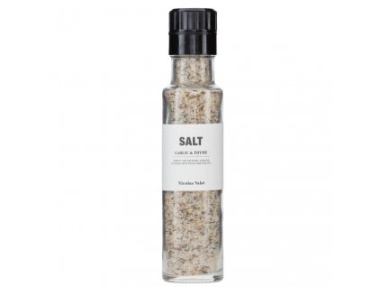Sůl s česnekem a tymiánem Nicolas Vahé 300 g