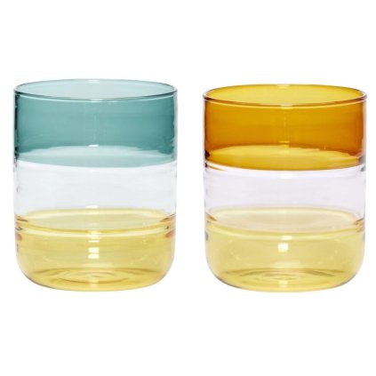 Set sklenic LEMONADE Hübsch 0,28 l, 2 ks