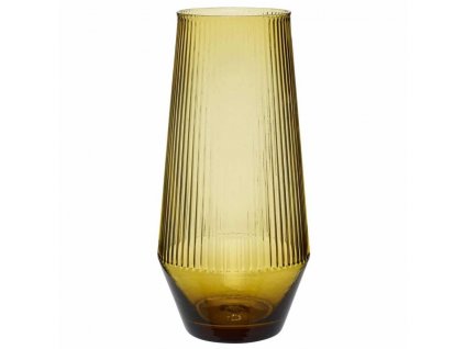 Váza RIPPLE Hübsch 2,1 l žlutá