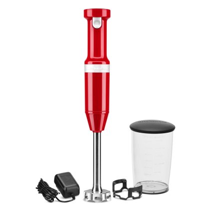 Bezdrátový tyčový mixér 5KHBBV53 KitchenAid královská červená