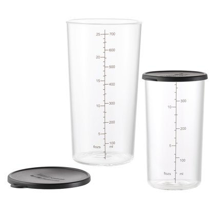 Sada skleněných nádob s víčky Bamix 400 a 700 ml