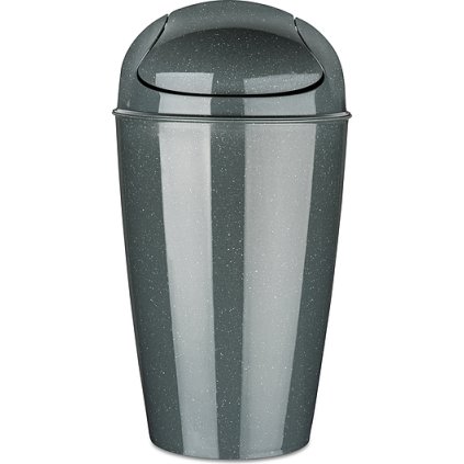 Odpadkový koš s poklopem DEL XL Koziol 30 l přírodní šedá